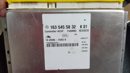 Mercedes Ml320 W163 Computadora Modulo De Abs 1635455832