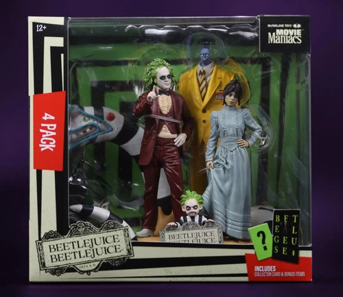 Beetlejuice (2024) 4-pack Movie Maniacs Deluxe