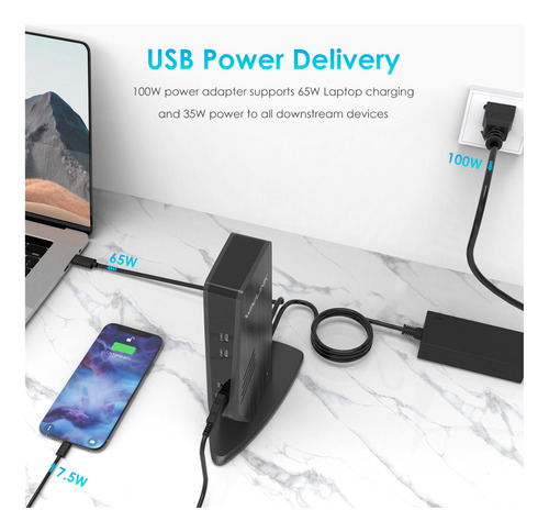 Docking Station Displaylink Wavlink 2 Monitores 4k 5k