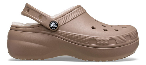 Zueco Crocs Mujer Lined Chiporro Platform Café Crocs