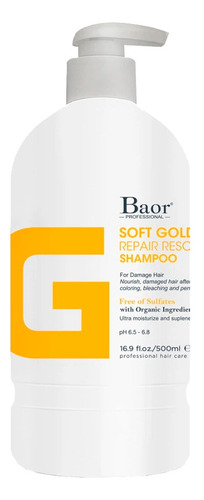 Shampoo G Baor Professional Soft Gold Repair Rescue 