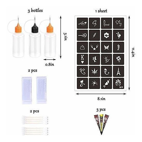 Kevinart Henna - Kit De Tatuajes Para Tatuajes (3