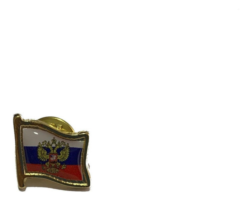 Pin Da Bandeira Da Rússia Com Brasão