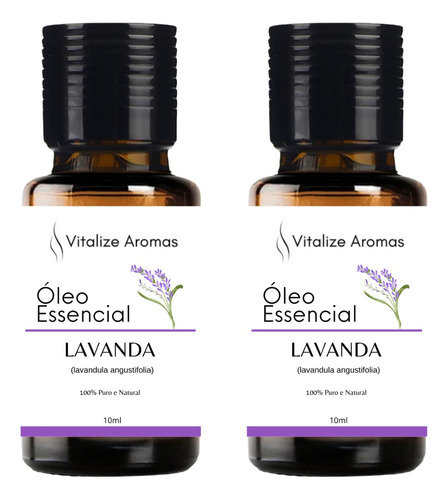 Kit 2 Óleo Essencial Lavanda Relaxante Auxilia No Sono 