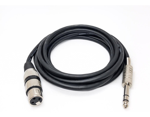 Cabo P10 Macho Stereo X Xlr Fêmea 4 Metros Fg Tec Cabos