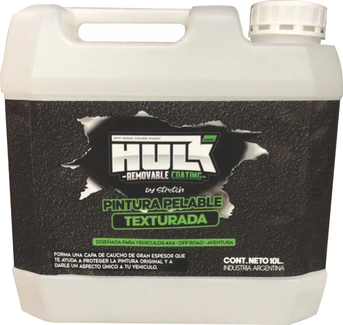 Vinilo Ploteo Texturado Para Pickup Y Suv Hulk Bidon 10lts