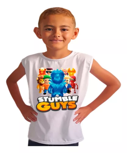 Camiseta Personalizada Stumble Guys Infantil Games Jogo