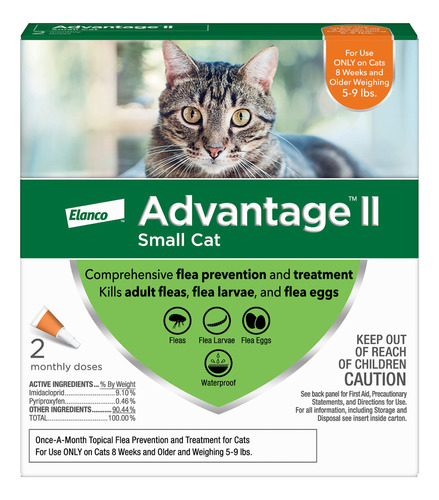 Advantage Ii - Tratamiento Y Prevencin De Pulgas Para Gatos