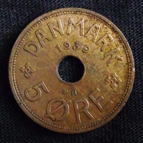 Dinamarca 5 Ore 1939 Mb Km 828.2