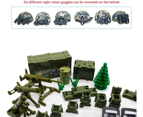 Más De 200 Piezas Paquete De Armas Militares Kits De Accesor