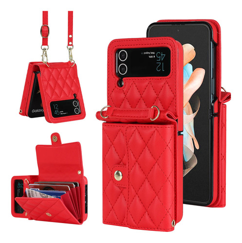 Funda De Cuero Para Samsung Galaxy Z Flip 6 5, 4, 3, 5g
