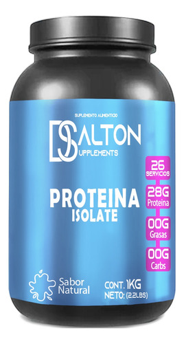 Proteína Whey Hs Hidrolizada Isolate Dalton 1 Kg Sabores Natural