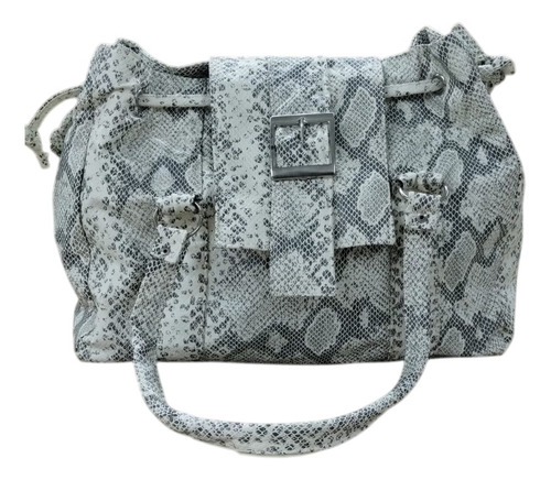 Cartera Reptil Grande 30x40 Como Nueva, Bien Cuidada!!!! Reptil Reptil Metal Reptil (Usado)