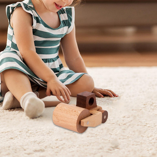 Adorno De Juguete De Coche De Madera, Figura Estilo A