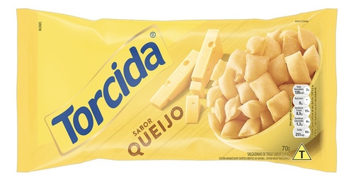 Salgadinho de Trigo Queijo Torcida Pacote 70g