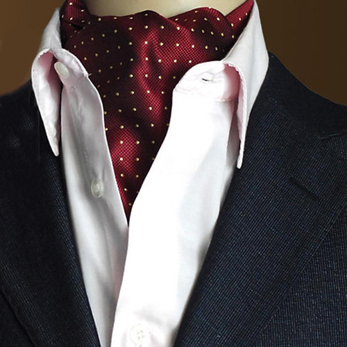 2 Piezas Hombres Formal Jacquard Auto Ascot