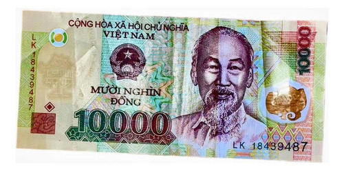 Billete 10000 Dong Vietnam