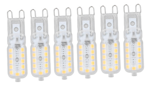 6 Bombillas Led G9 De 5 W Cubierta Transparente 22 Led