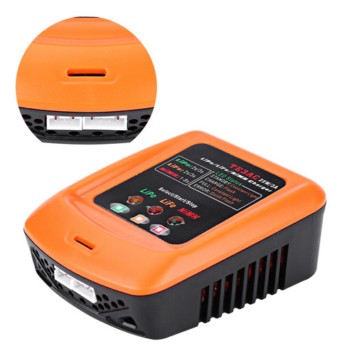 Carregador Balanceado Rc De 25w 3a Para 2s/3s Lipo Life 1-8s
