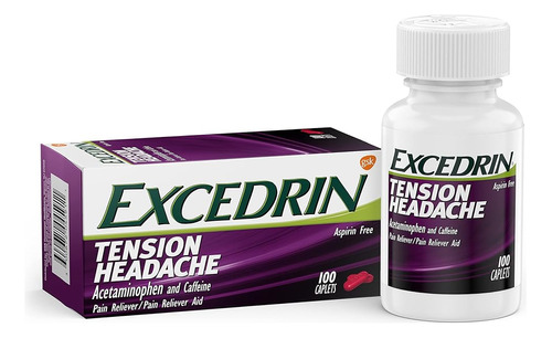 Excedrin Tension Headache Relief Caplets Without Aspirin Par