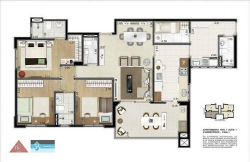 Imagem 12 de 30 de Apartamento Com 3 Dormitórios À Venda, 117 M² Por R$ 1.350.000,00 - Vila Formosa - São Paulo/sp - Ap6351