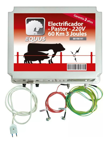 Electrificador Pastor Equus 60 Km 3 Joule - Tyt 