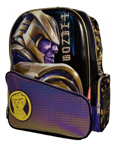 Mochila Primaria Escolar Marvel Ruz Thanos Color °p Thanos Perfil