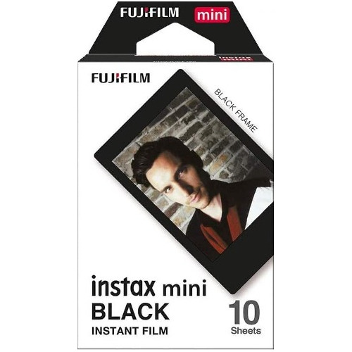 Filme Instax Mini Black Instantâneo Fuji Pack 10 Fotos
