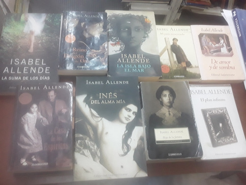 Isabel Allende - Lote X 9 Libros De Amor Y Sombra Inés Isla