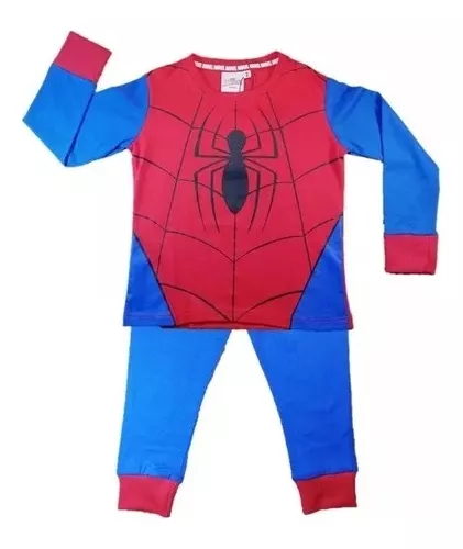 Pijama Spiderman Niño Hombre Araña Disney Invierno Niños