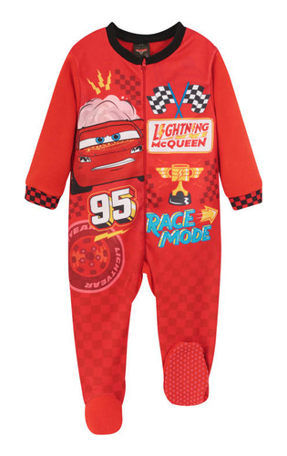 Pijama Bebé Niño Polar Entero Rojo Disney Cars