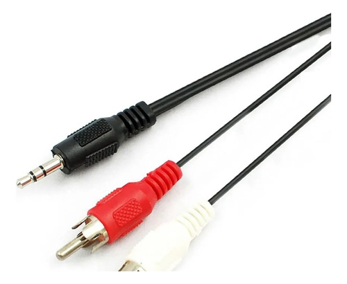 Cable Miniplug A Doble Rca 1,8 Mts