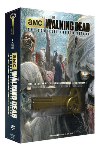 The Walking Dead Temporada 4 Cuatro Boxset Dvd + Prision Key