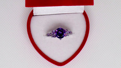 Anillo De Compromiso De Plata De Ley