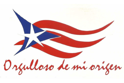 Latinos R Us Puerto Rico Adhesivo De Bandera Orgulloso De Mi