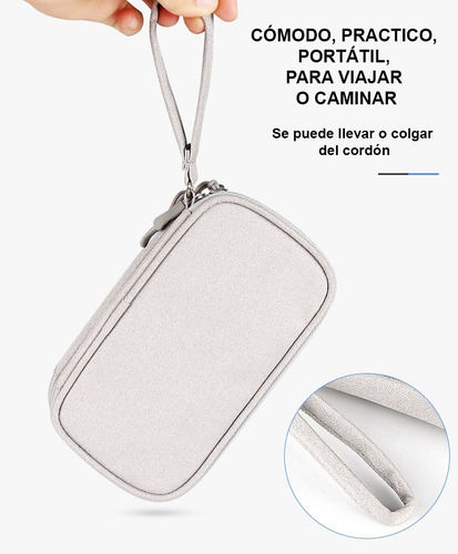 Imagen 4 de 4 de Bolsa, Organizador, Porta Cables, Power Bank, Celular, Movil