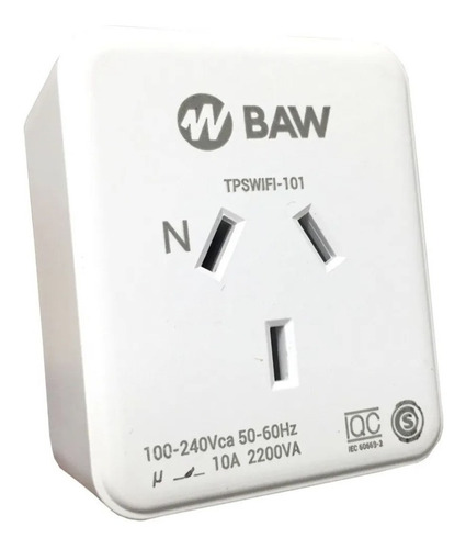 Toma Inteligente Wifi Baw Tpswifi-101 Smartlife Mide Consumo