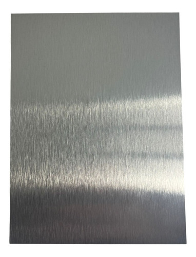 Aluminio Sublimable Plata Cepillado 4 Unidades Espesor 0,4mm