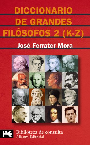 Libro Diccionario De Grandes Filósofos 2 K Z  De Ferrater Mo