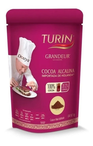 1 Kg De Cocoa Turin Alcalina