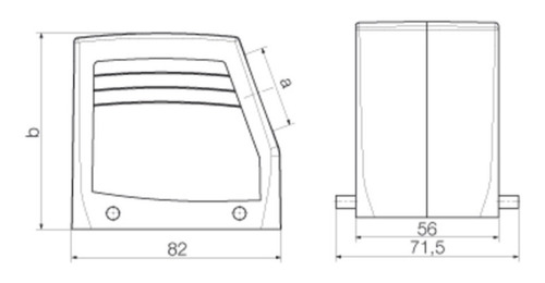 Carcasa Hdc 32a Tsbu 1pg21g Salida Lat 1665670000