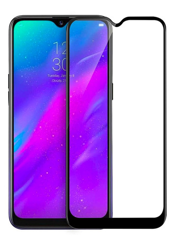 Vidrio Templado Full Cover Samsung A10s Pega Todo - Otec