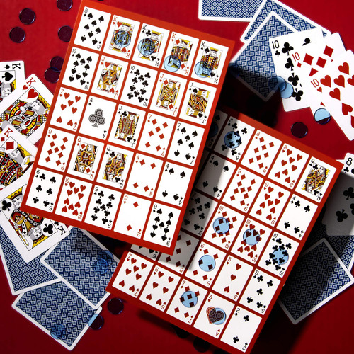 Set De Juego Brybelly Poker Keno Con Cartas, Fichas Y 12 Tab