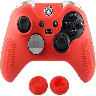 Funda Silicón Xbox One Elite Control + 2 Grips Sin Lineas