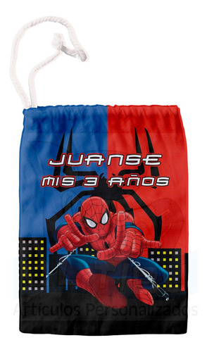 Bolsa Personalizada Hombre Araña 15x20 (10 Unidades)