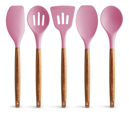 Cooking Utensils Set Zulay Kitchen Non-stick Silicone 5-piec