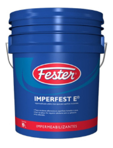 Impermeabilizante Asfaltico Base Agua Rojo 19lt Fester 19m2