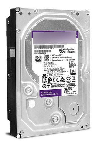 Western Digital Disco Duro Sata 8tb Especial Para Dvr Wd Pur