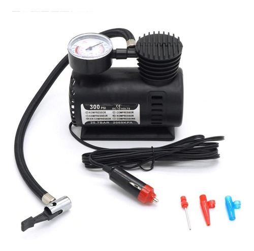 Mini Compresor Aire 12v 300 Psi Bicicletas Moto Auto