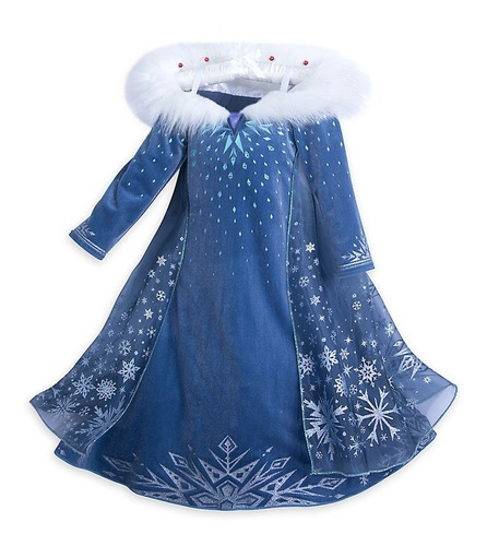 Disfraz Vestido Princesa Elsa Frozen Aventura Congelada